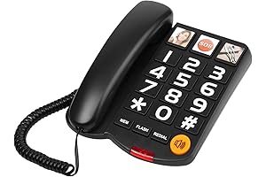 Landline Phone for Hard of Hearing: Picture Dial Phone for Seniors