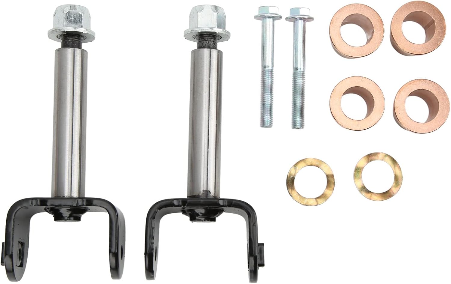 Front End King Pin Repair Kit, 2 Set Replacement for Precedent G E 2004 Up, with Bronze Flanged Bushing and Wave Washer