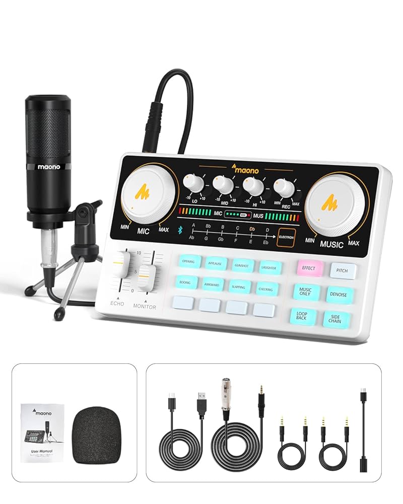 Podcast Equipment Bundle-MAONO MaonoCaster Lite -Audio