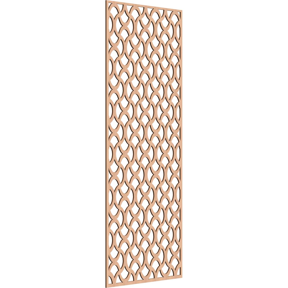 Resort Decorative Pierced Fretwork Wood Wall Panels, 31 3/8"W x 79 3/8"H x 1/4"T, Alder