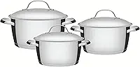 Jogo de Panelas com Fundo Triplo 3 Peça, Tramontina, 65660220, Inox