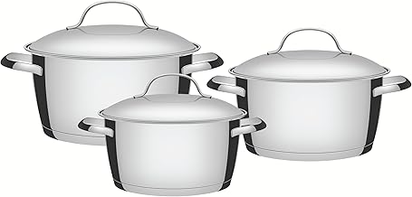 Jogo de Panelas com Fundo Triplo 3 Peça, Tramontina, 65660220, Inox