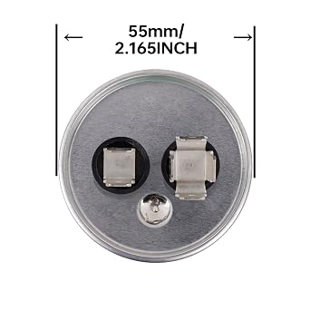 BOJACK 70 uF 5% 70 MFD 370/450 V CBB65 Round Run Start Capacitor for AC Motor Run or Fan Start and Cool or Heat Pump Air Conditione