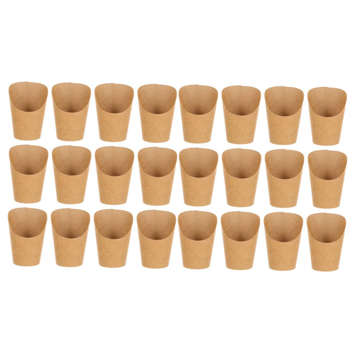 Unomor Unique Design 100pcs Paper Snack Boxes French Fries Holder for Daily Use Lids