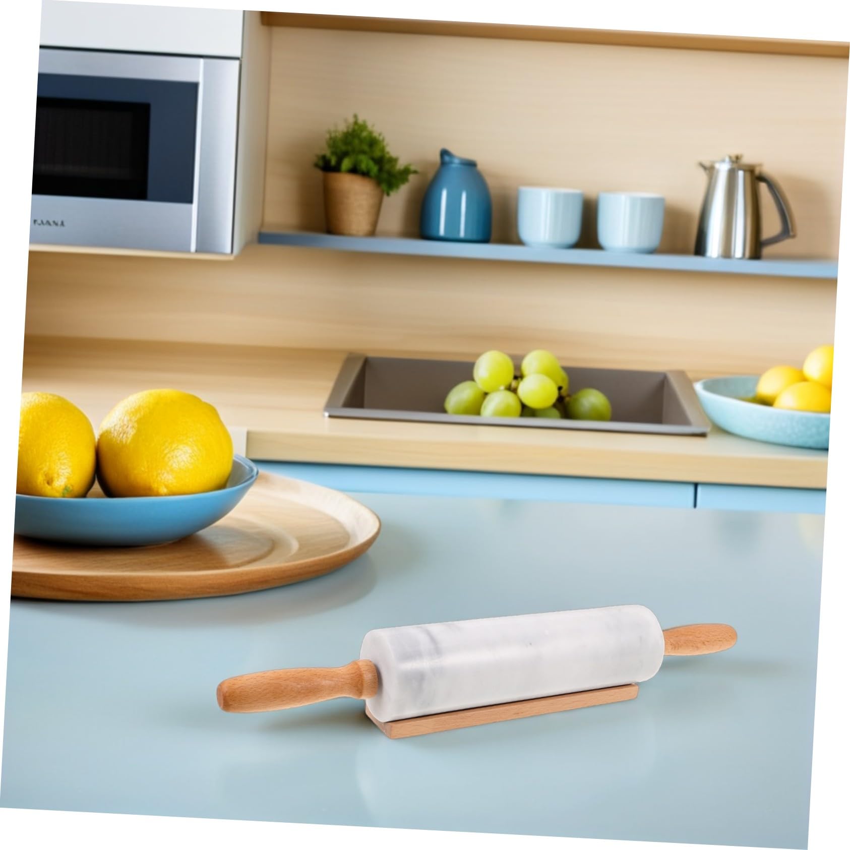 3piezas Rodillo de Mármol para Hornear Pequeño Rodillo Antiadherente sin Mango Apto para Masa de Fondant y Repostería Utensilios de Cocina para Uso Alimentario