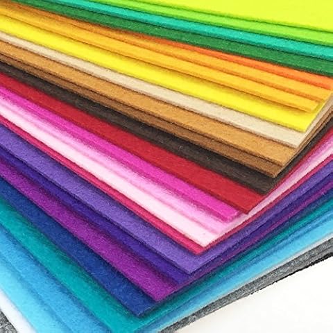 flic-flac 28pcs 2mm Solid Felt Fabric Pack Cover