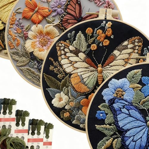 Kit de broderie papillon : apprenez à broder facilement sans stress - 7