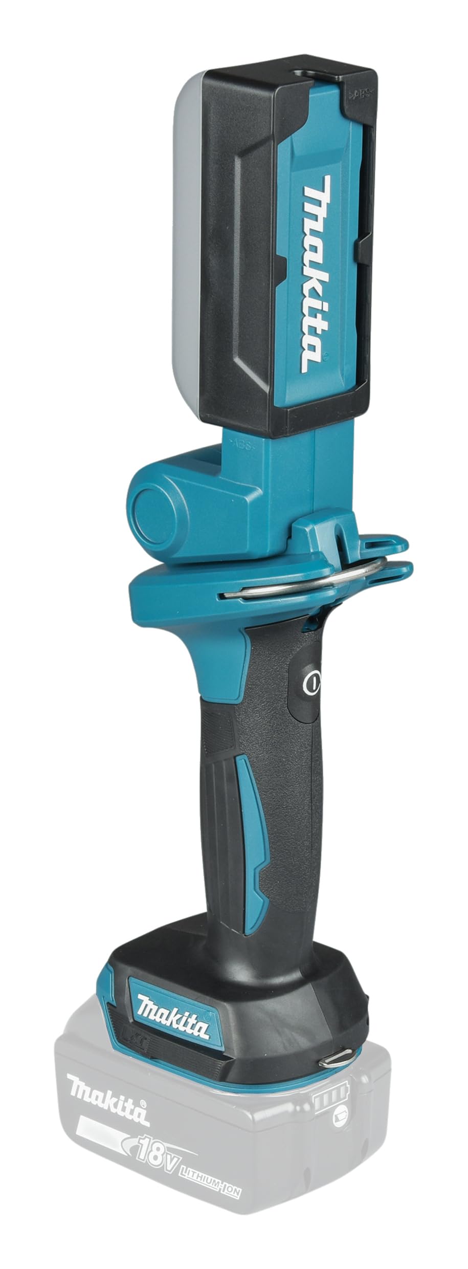 Makita DML816X - Lampada da lavoro a batteria a LED, 14,4 V-18 V (senza batteria e caricabatterie), con diffusore, max. 500 lumen, 3 livelli di luminosità, testa luminosa orientabile di 270°