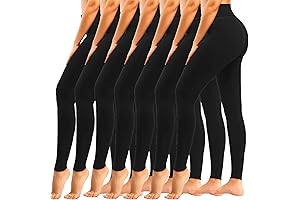 Lilysilk 7 Pack High Waisted Leggings for Women, Tummy Control Soft No...