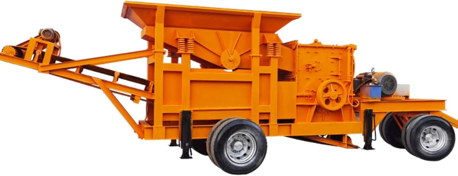 Track Mounted Jaw Mobile Crusher, Primary Crushing Equipment for Stone Rock and Concrete Applications