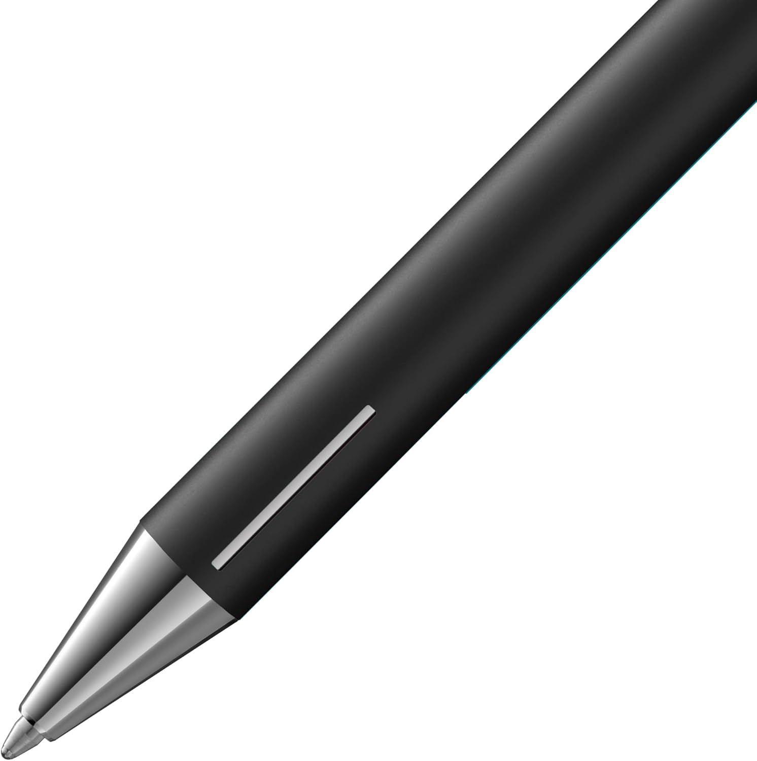 Lamy econ black matt ballpoint pen - functional ballpoint pen with stainless steel body - curved clip & innovative grip zone - incl. large capacity refill M 16 in line width M in black