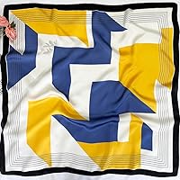 Vista 22 de FONYVE - Pañuelo de satén sedoso de tamaño mediano para mujer, cuadrado, 27.5 x 27.5 pulgadas