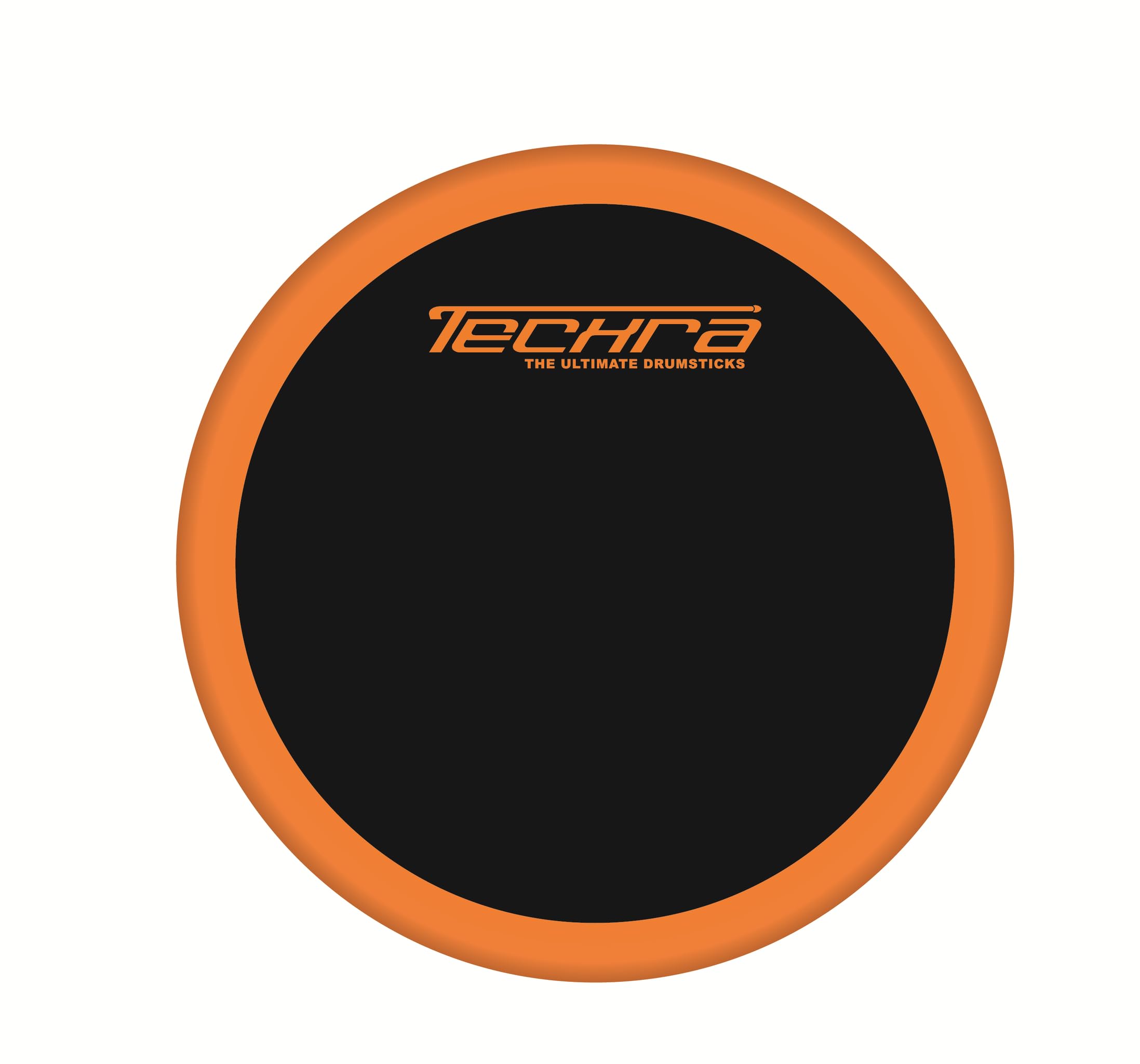 Techra Drumsticks – Pad per Esercizi Batteria 12" | Ideale per Allenamento e Riscaldamento | Design Portatile e Superficie Anti-Rumore