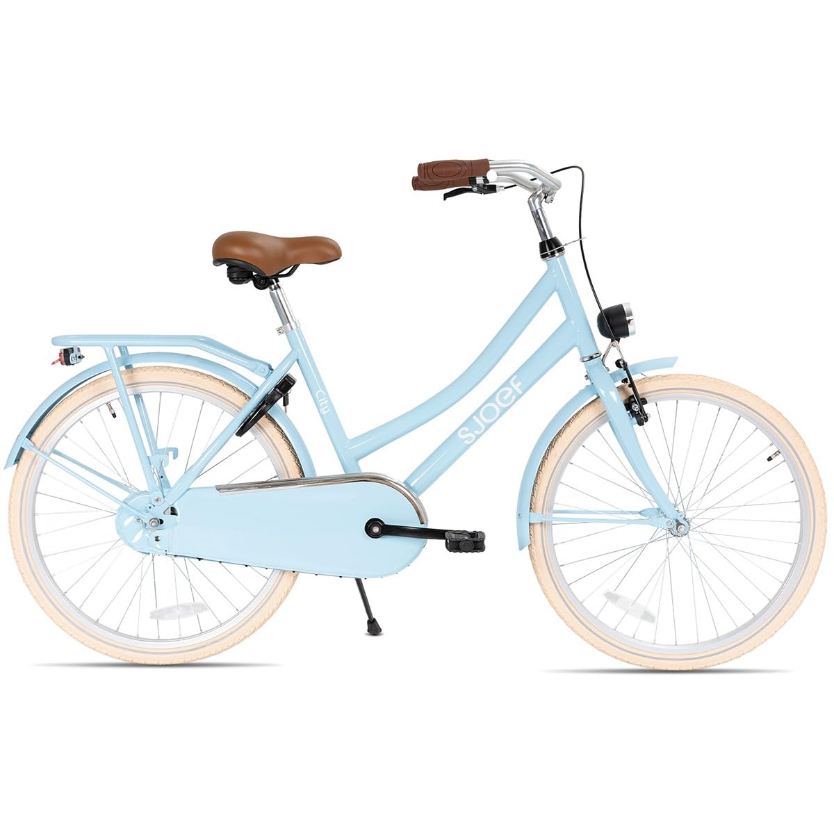 fahrrad 22 zoll gebraucht SJOEF City Kinderfahrrad | Ab 7-9 Jahren | Kinder für Mädchen/Jugend | EN4210 geprüft | V-Brake & Rücktrittbremse | Reflektoren & Schloss Naturprodukt Size:XL - 58.5cm Überraschung wartet auf eine