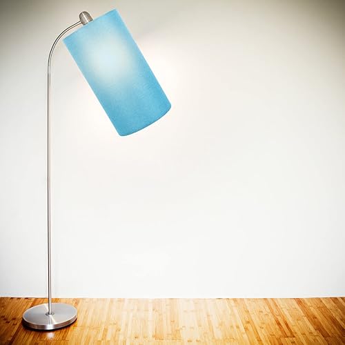 Miniatura 5 de Angoily Pantalla de lámpara de luz, pantalla de tambor alto, cubierta de mesa de lino, pantalla cilíndrica, de fácil montaje, cubierta de clip para