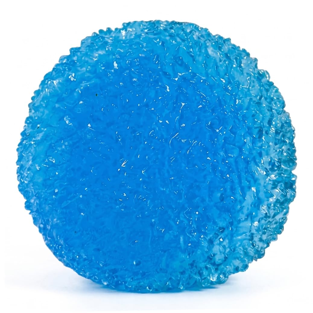 Latemeia Crunchy Stress Ball, 6cm Bayberry Shaped Crunchy, Sensory Squeeze Fidget Toys for Office Travel Student Classroom (Blue)