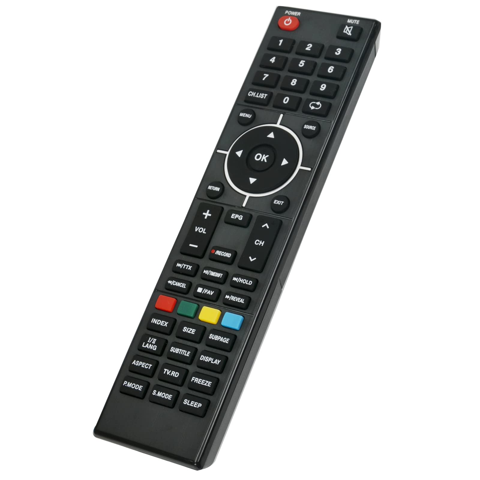 Replacement Remote Control Fit for Seiki LED TV SE43FO01UK SE43FO02UK SE43FO02UK SE48FO01UK, Black