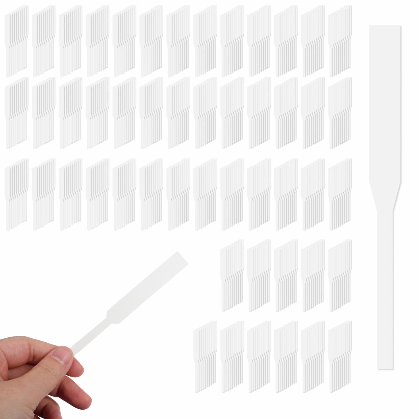 Pack de 500 Testeur de Parfum 13 cm Blanches, Papier Absorbant Épais pour Échantillonnage d’Eaux de Parfum, Huiles Essentielles et Aromathérapie Têtes Larges et Étroites pour Marquage et Test Précis