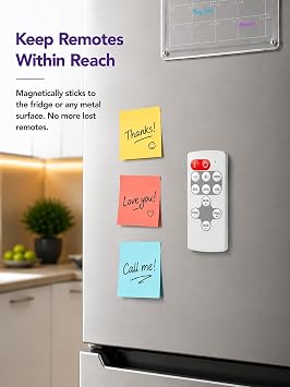 HitLights Mini RF Remote Controller DC 5-24V for Single Color LED Strip | 12-Key, Magnetic, PWM Dimming Control, Wireless Dimmer 8 Dynamic Effect Mode, Overheat Protection, 65FT Max Control Distance