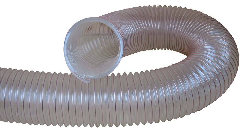 Charnwood 100Flex, 6M Length Of 100Mm Internal Diameter, Flexible Hose For Dust Extraction & Chip Collection