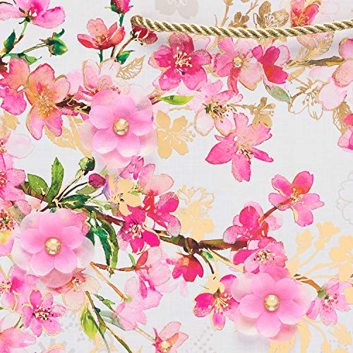 Image of Papyrus 13 inch Large Gift Bag (Graceful Bloom) for Weddings, Bridal Showers, Birthdays and All Occasions (1 Bag)