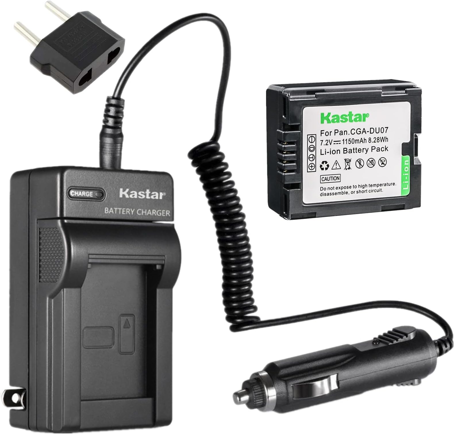 Camera Battery + Charger Replacement for Panasonic CGR-DU06 DU07 DZ-BX35A DZ-BX37A NV-GS188 NV-GS200 NV-GS230 NV-GS250 NV-GS258 NV-GS280 NV-GS300 NV-GS308 NV-GS320 NV-GS328 NV-GS330 NV-GS400