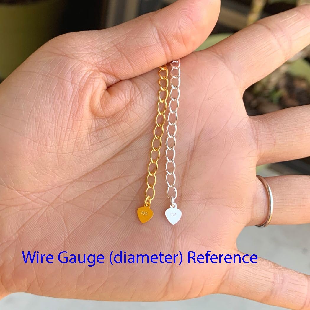 Kettenverlängerung für Halskette, Fußkettchen, Armband, zur Schmuckherstellung 15,2 cm gold