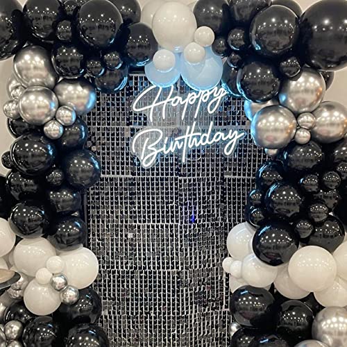 Joyypop Black Balloons 100 Pcs Black Party Latex Balloons 12 Inch Black Latex Balloons For Graduation Birthday Anniversary New Years Engagement Party Decorations #TOP3