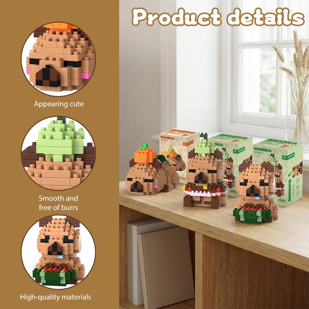 WFKKMEQ Capybara Building Blocks - Image 3