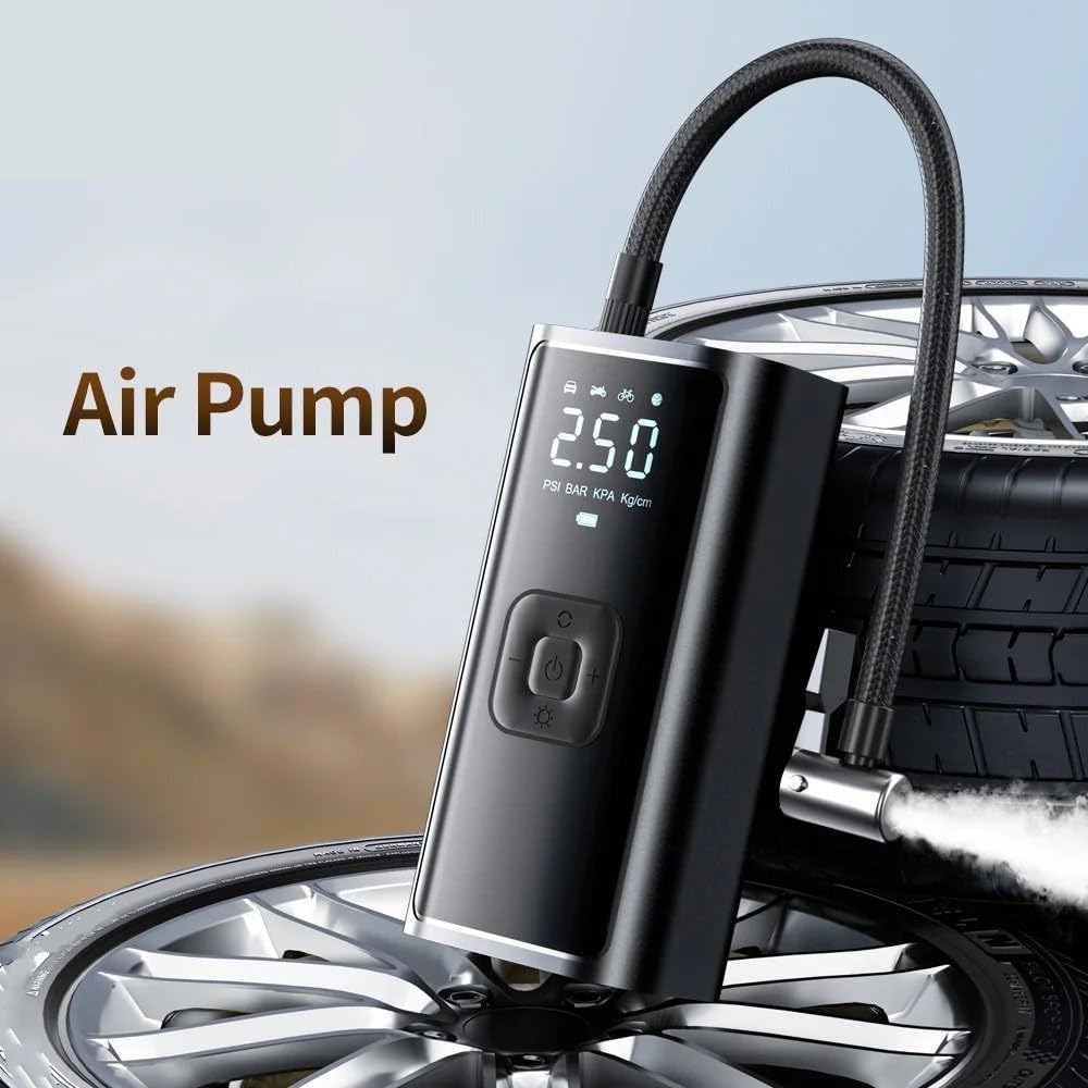 Compresseur Air Pompe à air sans Fil Gonfleur Electrique