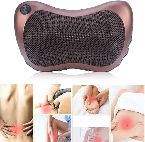 Almofada de massagem eletrônica aquecimento eletrônico, massagear amassar costas pescoço pescoço omb