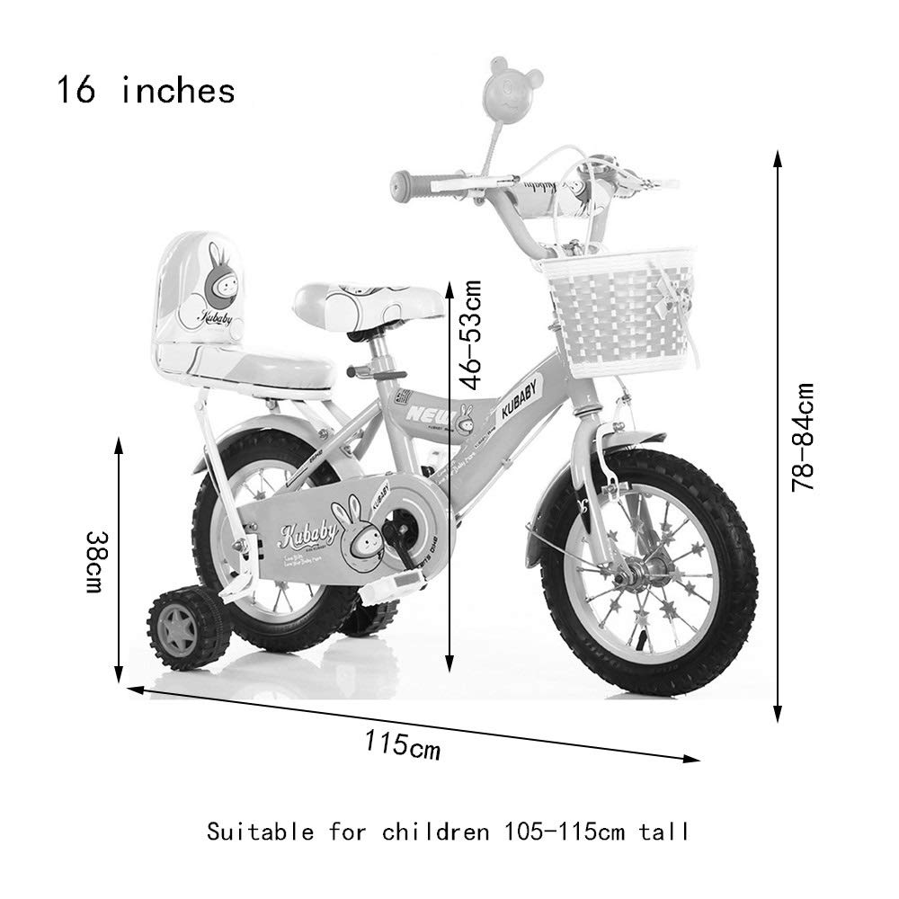 ZX- Kids Bike - Boys And Girls - With Balance Wheel And Rear Seat