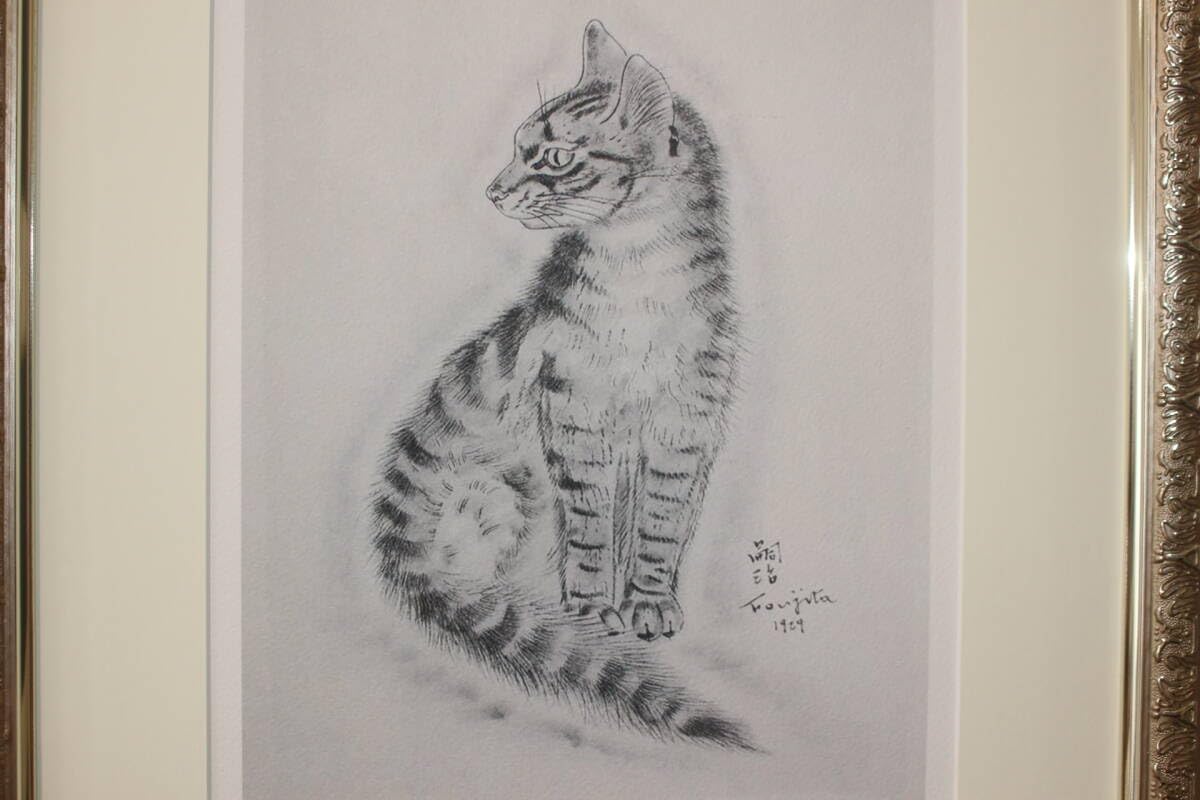 藤田嗣治 エスタンプリトグラフ 猫の本より「クレオパトラ」 75部限定 4/75 Amazon.co.jp: 藤田嗣治 エスタンプリトグラフ 猫の本より