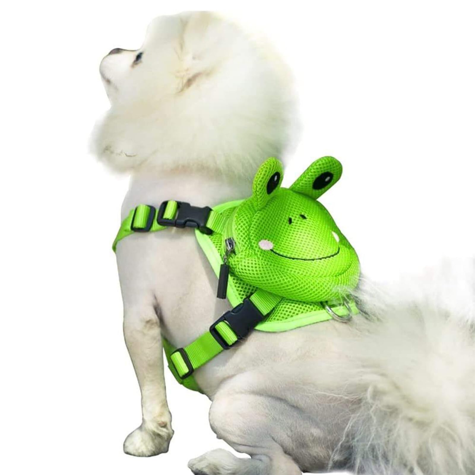 ROZKITCH Hunde-Rucksack Geschirr – Löwen-Design, Verstellbar, Weich, Mit D-Ring, Für Kleine & Mittlere Hunde