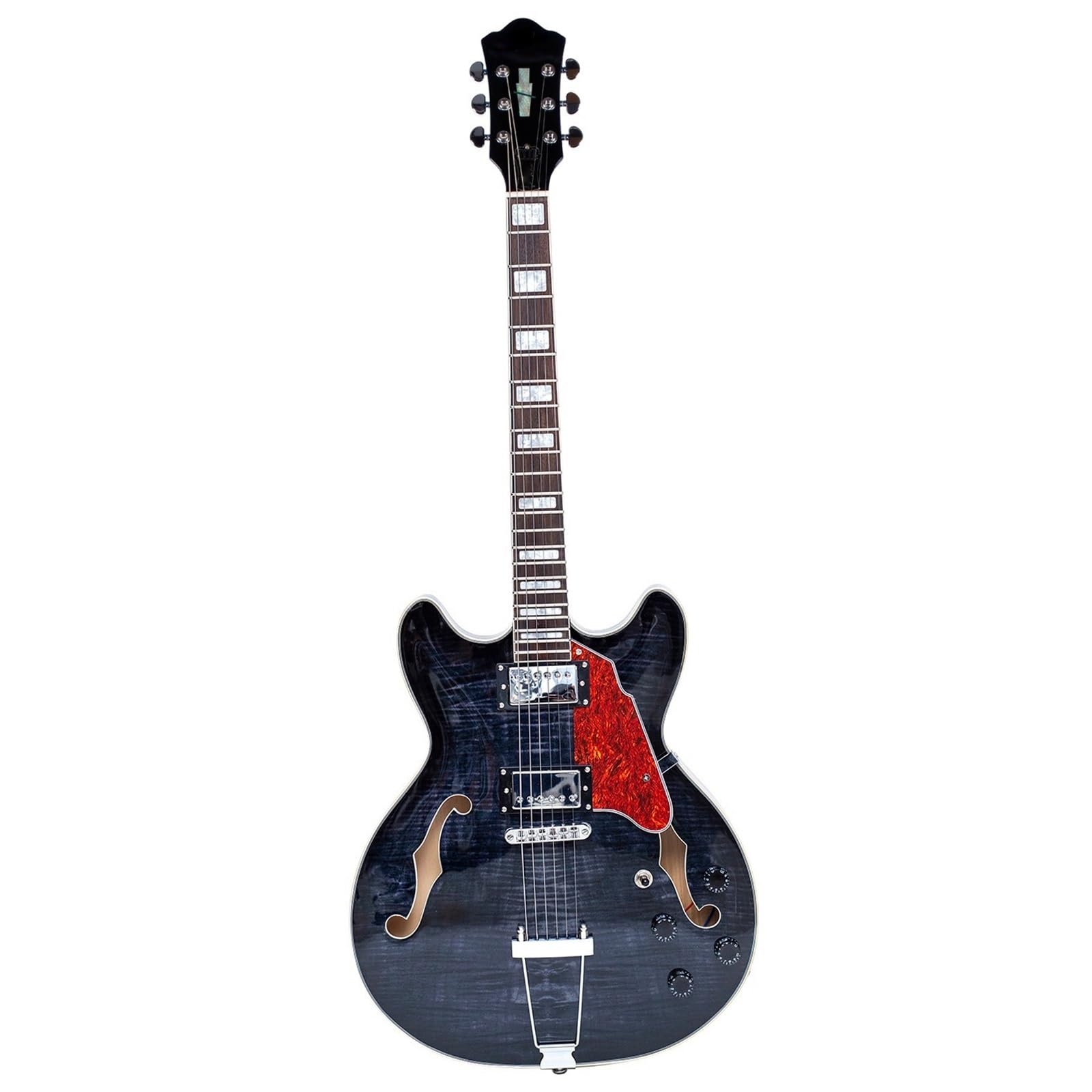 Standard Gitara Elektryczna 6 Strunowa Gitara Elektryczna Dla Praworęcznych Półdrążkowa Trapezowa Mostek Profesjonalny
