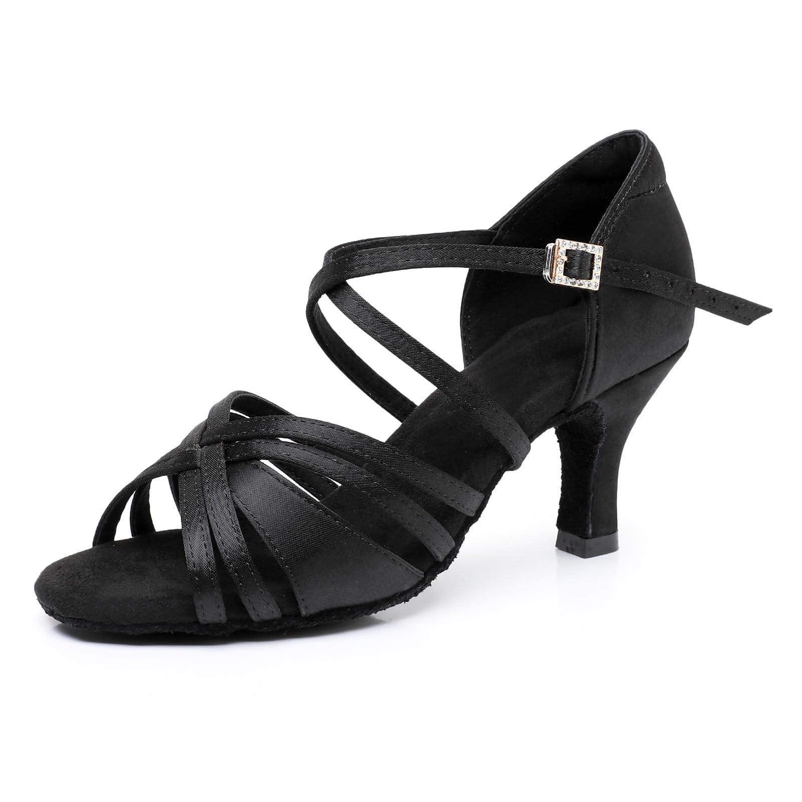 Rosefinch Scarpe da Ballo Latino per Le Donne Nuovi Stili Classici Salsa Scarpe da Ballo Performance Professionale Pratica Scarpe da Ballo 5/7cm Tacco 34-43EU