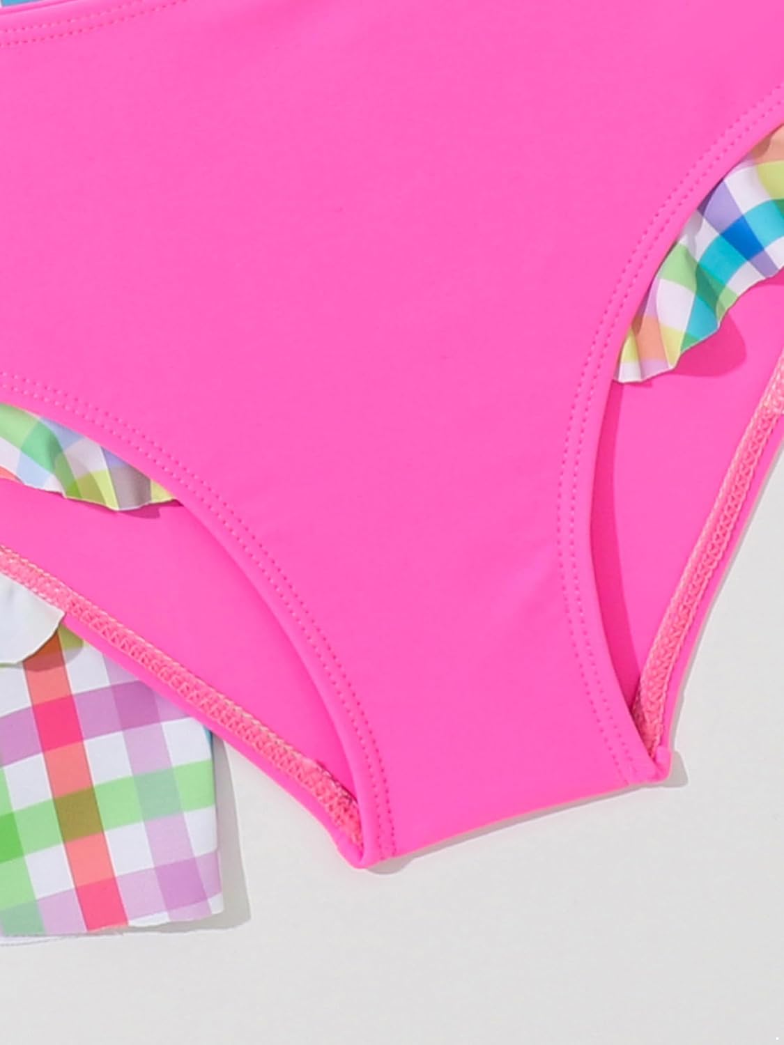 Kids Girls 3-Piece Hot Spring Beach Tankini Swimsuit with Beach Skirt Coverups Swimsuit Bathing Suit