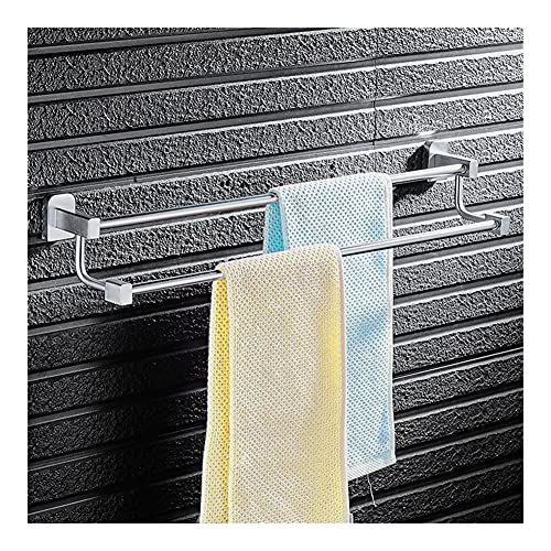 Porte-serviettes double de salle de bain suspendu de 50 cm