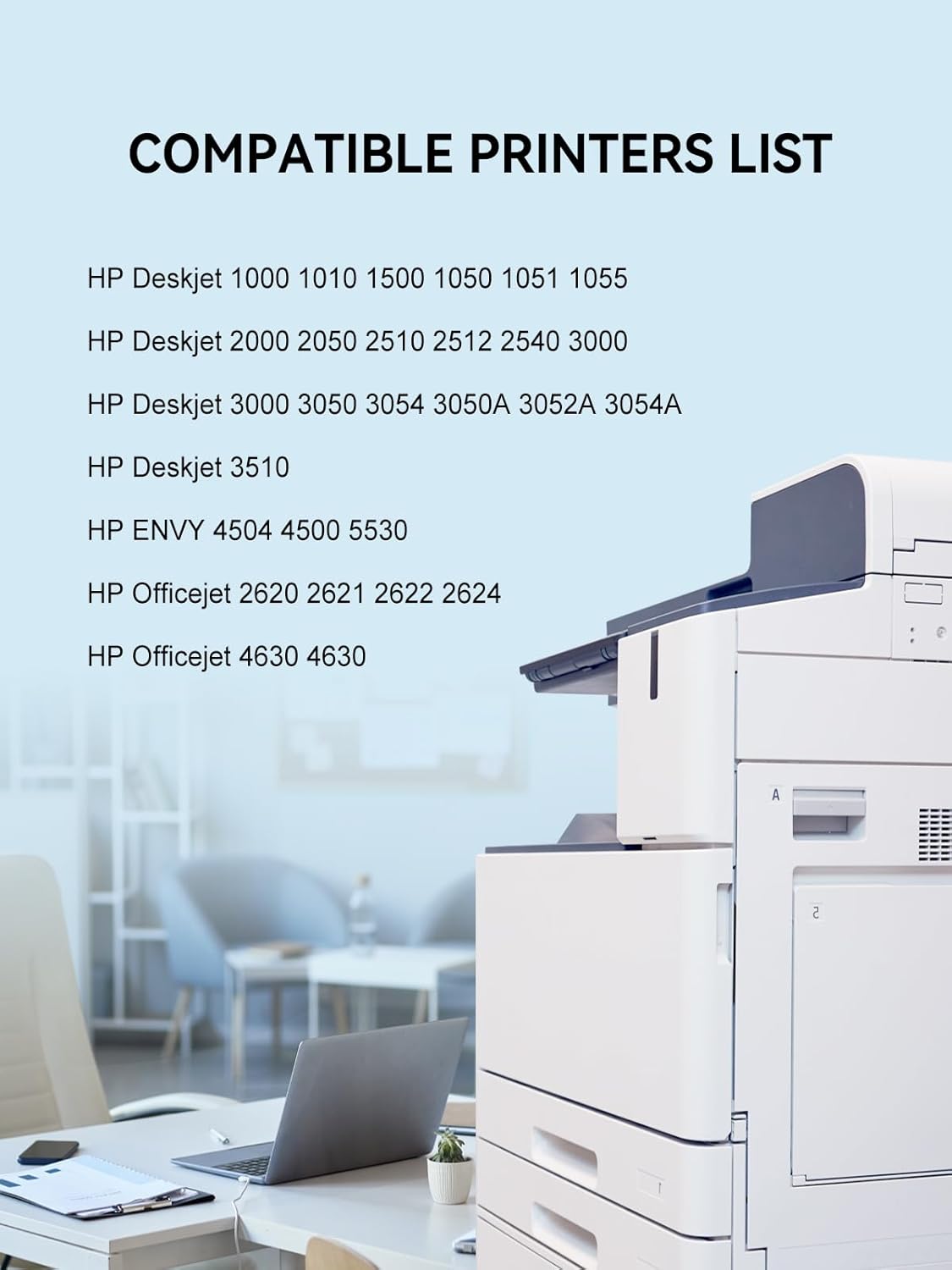 Remanufactured Ink Cartridges Replacement for HP 61 Ink Cartridge Combo Pack 61XL Work with HP Envy 4500 4502 5530 Deskjet 2540 3510 OfficeJet 4630 Printer (1 Black, 1 Tri-Color)