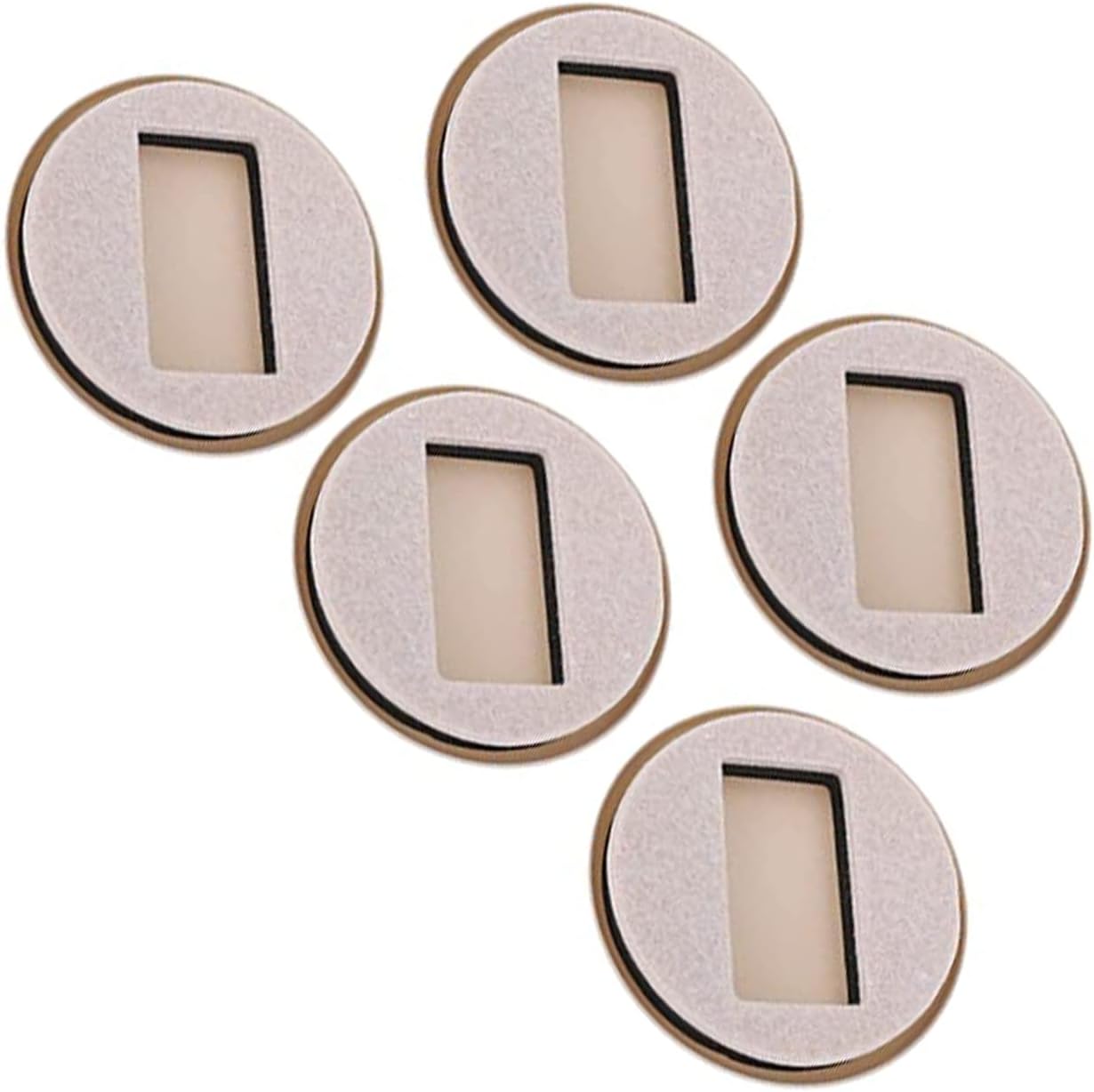 5 Pcs Furniture Castor Cups Anti Sliding Furniture Pads Reusable Carpet