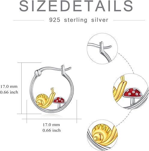 Miniatura 6 de Aretes de girasol con diseño de girasol pata de perro herradura de girasol plata de ley 925 aretes de aro con mariposa hipoalergénicos de girasol