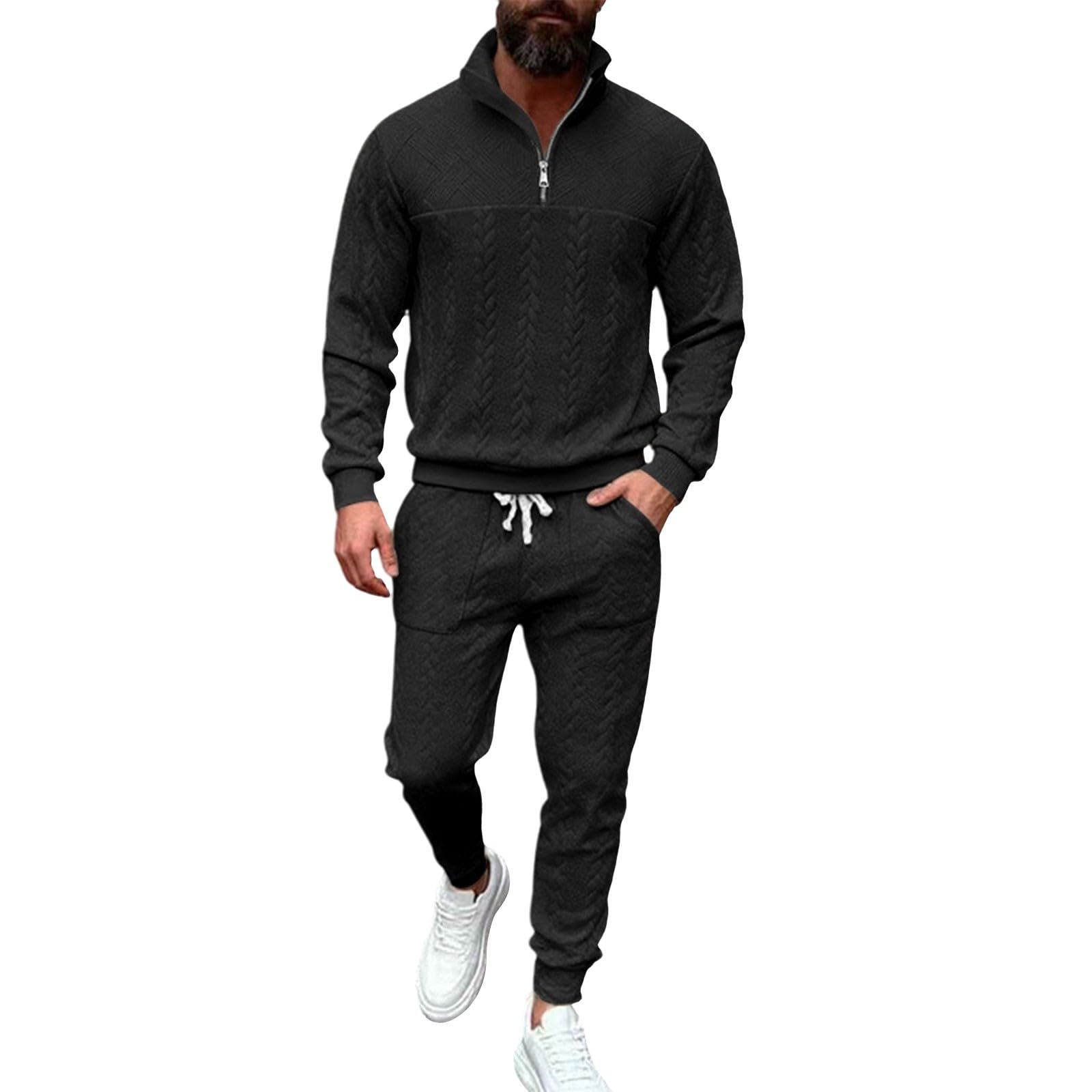 Chandal Hombre Deporte Sudadera Térmico Otoño Invierno Streetwear