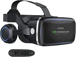 Headset de Realidade Virtual Tecnet, compatível com iPhone e Android