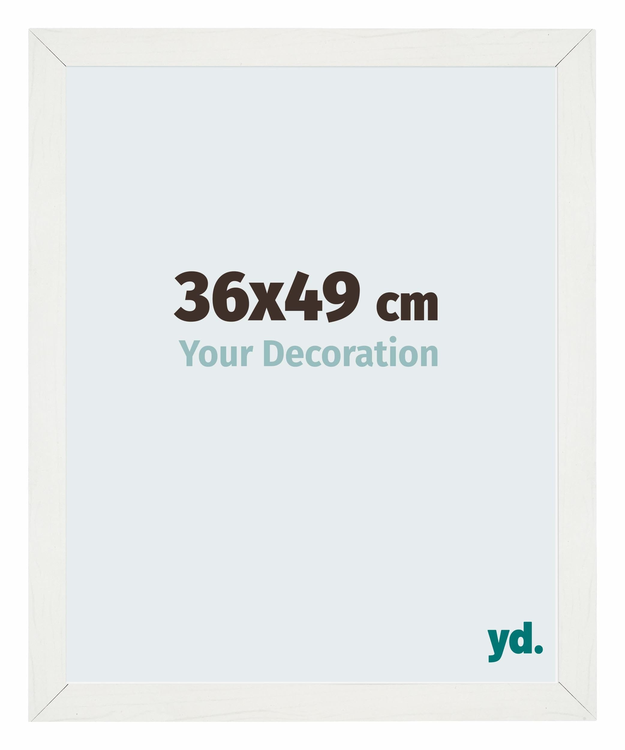 Your Decoration - Puzzle frame 36x49 - White Swept - Puzzle frame 500-1000 Pieces - MDF Photoframe - Mura