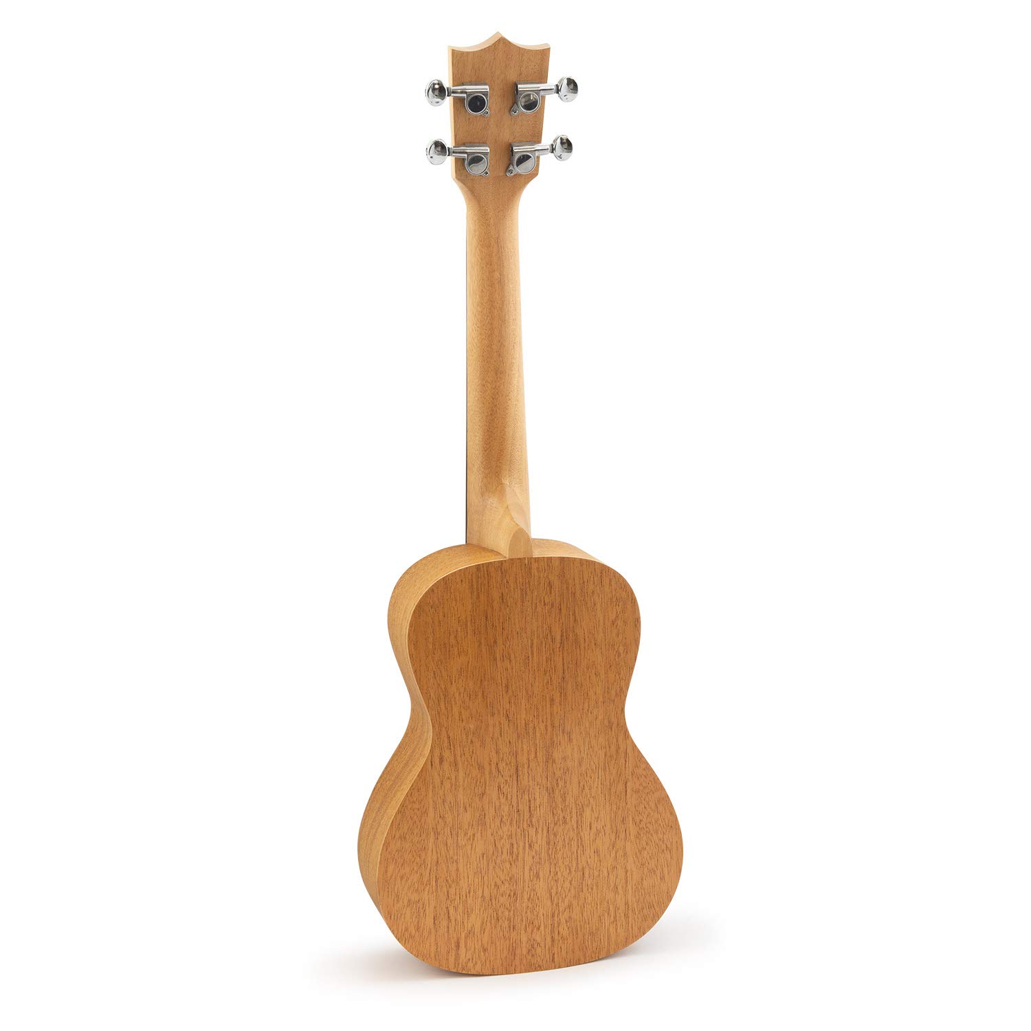 Theodore ukulele concerto mogano 58,4 cm kit completo | Include custodia, tracolla, accordatore clip, 3 plettri in feltro e corde di ricambio per ukulele.