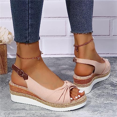 Sandales d'été décontractées FFMA compensées avec boucle cheville - 3
