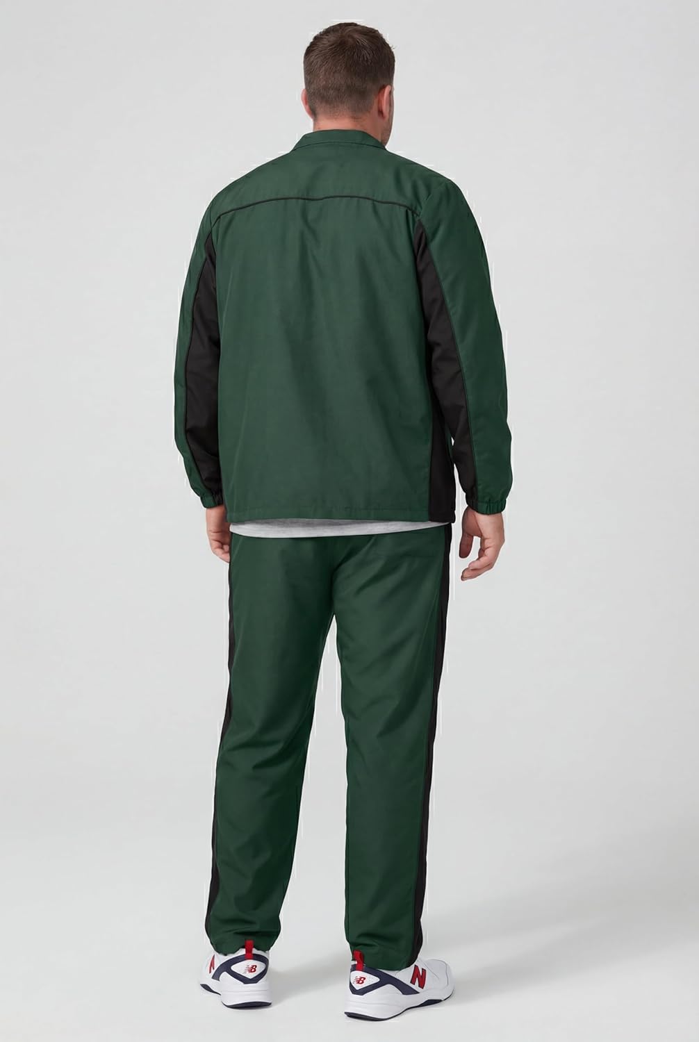 KingSize Men's Big & Tall Long Sleeve Colorblock Tracksuit