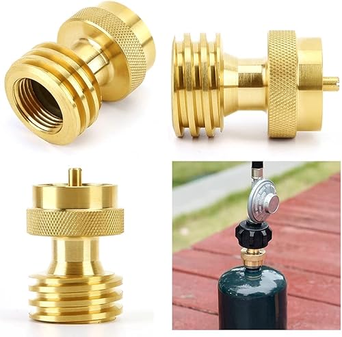 Miniatura 4 de Adaptador de tanque de propano para guardar carnes, adaptador de propano de 1 libra a 20 libras para cilindro desechable desechable, convertidor de