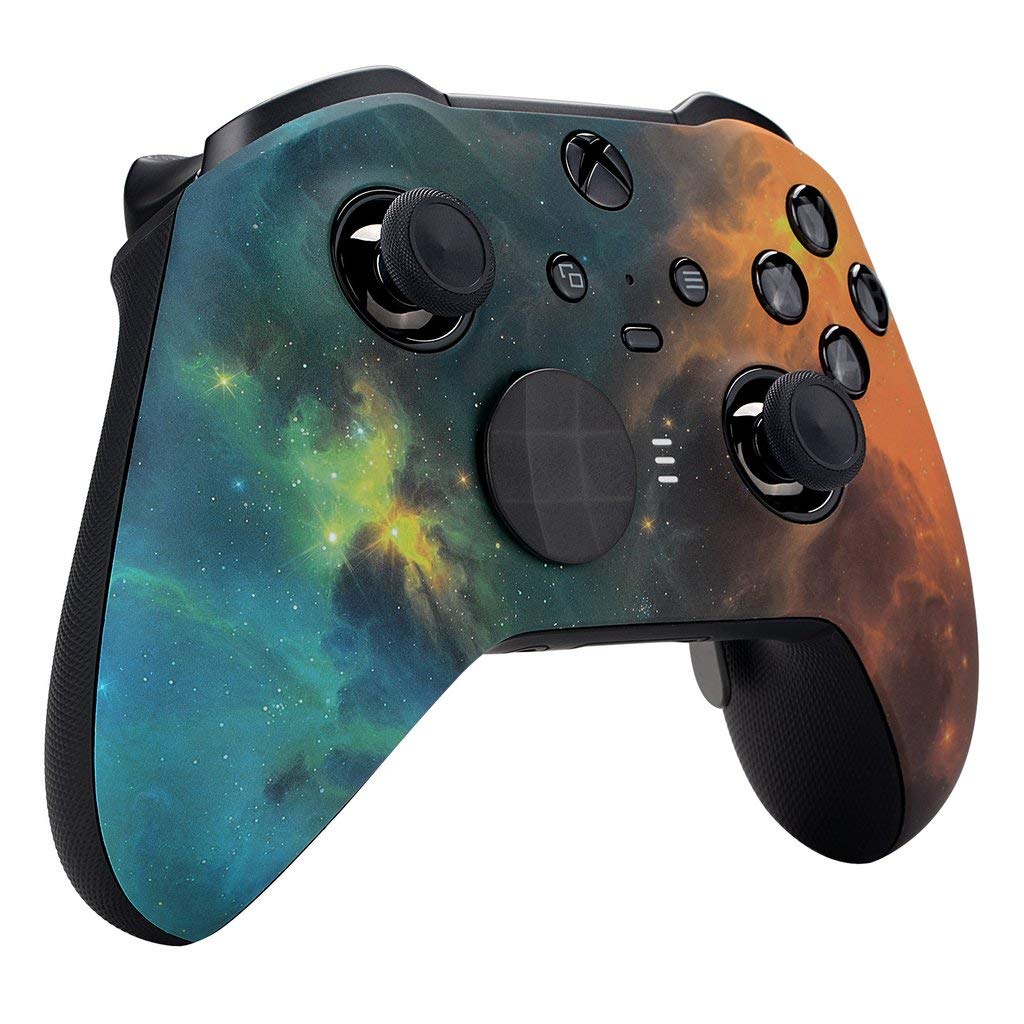 UN-MODDED Custom Controller Compatible with Xbox ONE Elite Series 2 (with 3.5 Jack) for All Major Shooter Games… (Multiple Designs Available) (Starry Sky)