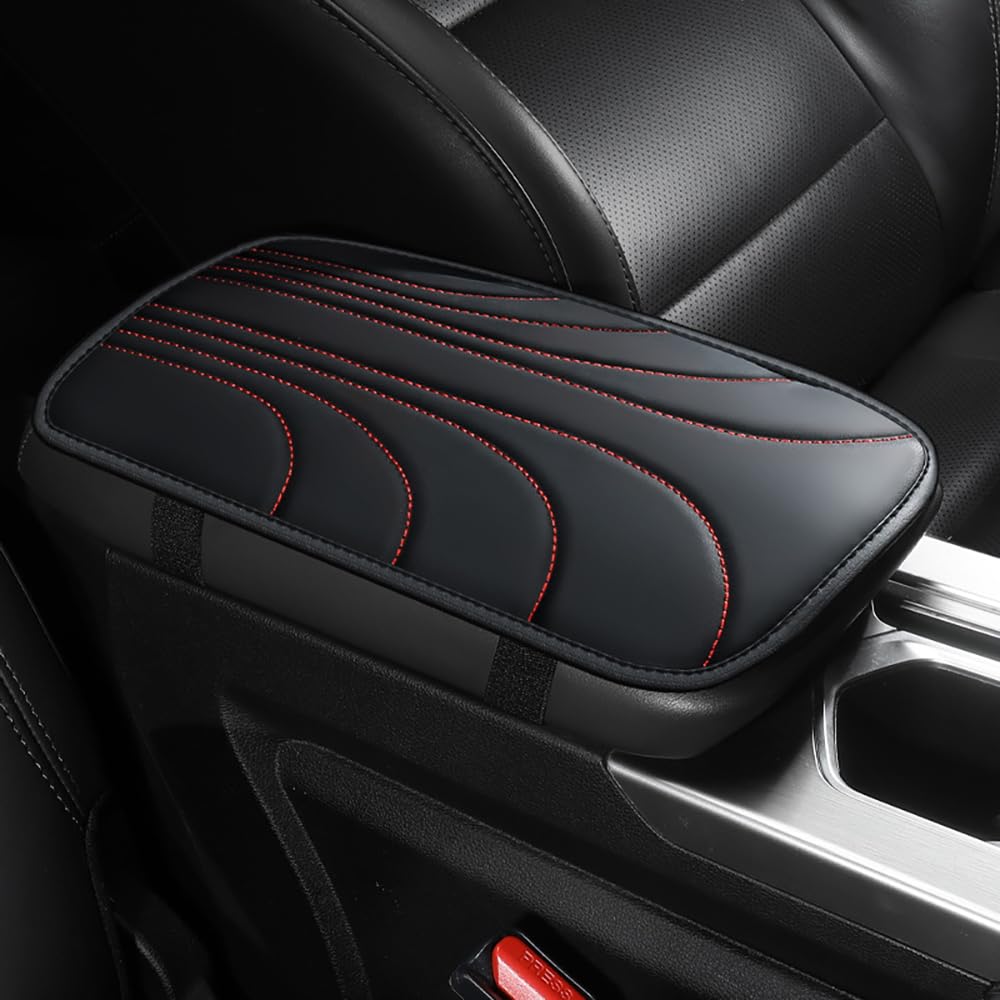 LUUXWPFZ Car Armrest Pad, for Suzuki Vitara LY IV-4 Hybrid 2016-2024 2025 Center Console Cover Box Cushion Mat Protector Waterproof Vehicle Interior Accessories Guard,A